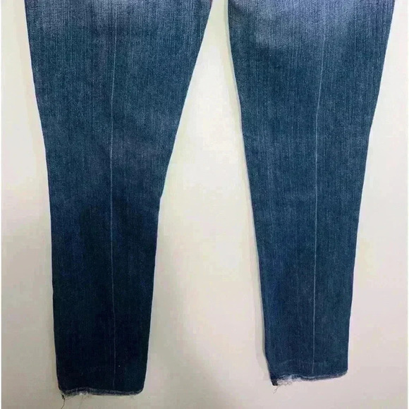 7 For All ManKind Boot Cut Blue Jeans Size 26 - Picture 8 of 13